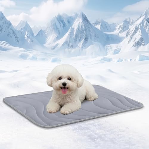 Cozyide Dog Cooling Mat, Q-Max>0.45, 28" L x 22" W, Dark Grey by cozyide