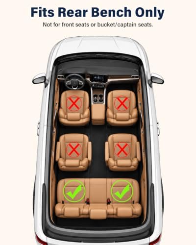 Instraella Dog Car Seat for Large Dogs, Hard Bottom Half Back Seat Extender - Image 3