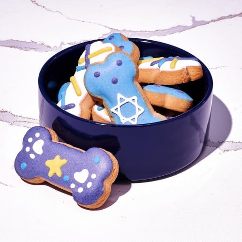 Hanukkah Dog Treat Gift Set, Peanut Butter Dog Cookies, Set of 8 - Image 4