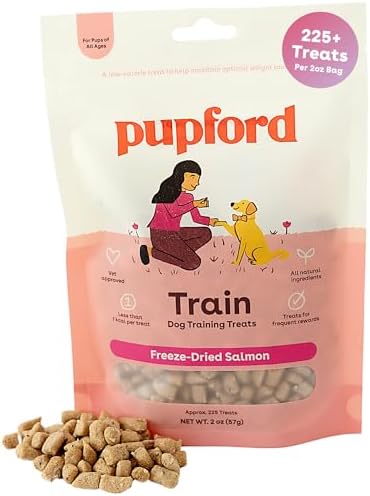 Pupford Freeze Dried Training Treats for Dogs & Puppies (Salmon, 2 oz) by Pupford