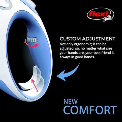 FLEXI® Comfort Tape Retractable Dog Leash, Small, 16 ft - Blue - Image 3