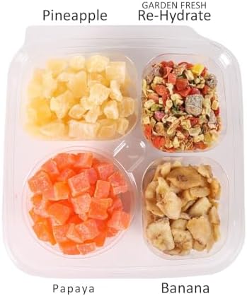Exotic Nutrition Sugar Glider Treat Variety Pack (9.5 oz.) - Healthy Natural Sugar Glider Treat Assortment - Pineapple, Papaya, Garden Fresh Re-Hydrate, and Banana - Sampler Variety Value Package - Image 2