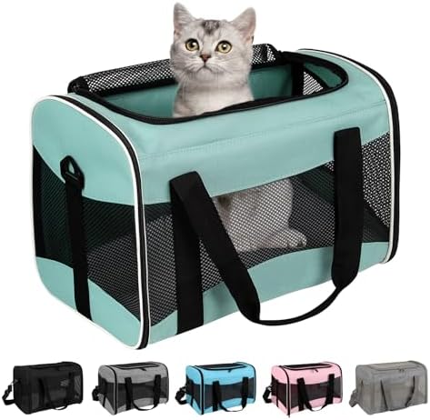 Small Animal Travel, Carrier for Hedgehog Rat Parrot Bird Guinea Pig, Lizards Carrier, Soft Sided Travel Carrier Portable Guinea Pig Up to 10 Lbs (15 * 10 * 10, Green) by home