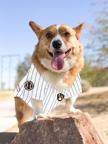 Official MLB Milwaukee Brewers Pet Jersey for Dogs & Cats, Size X-Large - Stylish Baseball Jersey for Your Furry Fan- Show Off Team Spirit with The Perfect Fan Apparel Gear for Pet, Dog & Cat - Image 4