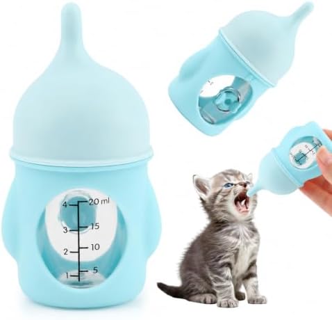 Pet Feeder Bottle Puppy Bottles for Nursing Animal Feeding Bottles Kitten Bottle for Nursing Dog Cat Milk Feeding Bottl e (Blue) by Unknown