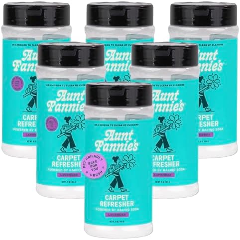 Aunt Fannie's Carpet Refresher Deodorizer, Lavender, 16 oz, Pack of 6 by AuntFannies