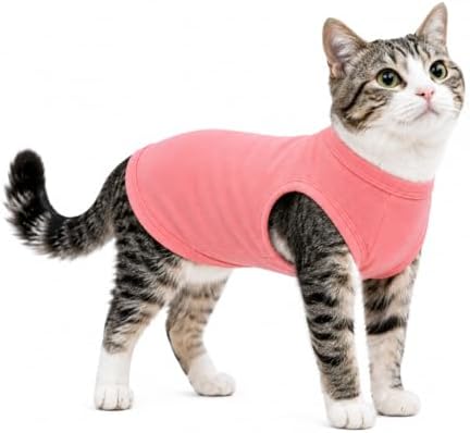Pet Clothes Dog Clothing Blank T-Shirt Tanks Top Vests for Small Middle Large Size Dogs 100% Cotton Dog Summer Vest Classic (XS, Lotus Pink) by lovelonglong