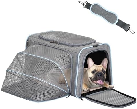 Petsfit Large Expandable Cat Carrier for Travel, Up to 18 lb by Petsfit