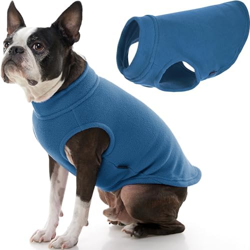 Gooby Stretch Fleece Vest Dog Sweater, Steel Blue, 2X-Large by Gooby
