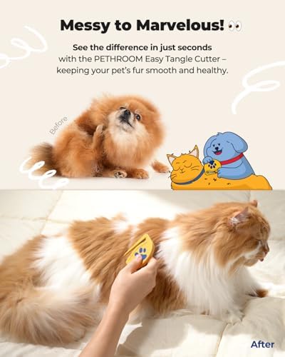 PETHROOM Easy Tangle Cutter for Dogs & Cats, Professional Dematting Tool (Pack of 2) - Image 3