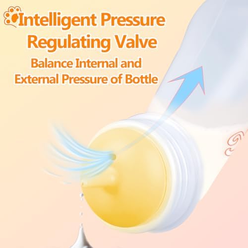 Pet Feeding Bottle,3 Pack Wide Mouth Angled Nursing Bottle, 3 Sizes Nipples with Ventilation Valve Resistant Tearing Perfect for Puppies, Kittens, Small Wildlife(Yellow) - Image 3