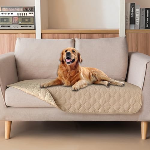 gogobunny Waterproof Loveseat Cover, Reversible Dog Cat Blanket for Couch by gogobunny