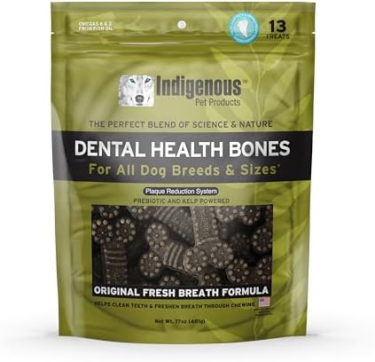 Indigenous Pet Dental Health Bones - Original Fresh Breath (17 oz) by IndigenousPetProducts