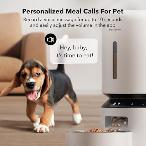 PETLIBRO Automatic Cat Feeder,5G WiFi Automatic Dog Feeder with Freshness Preservation,5L Timed Cat Feeders with Low Food Sensor,Up to 10 Meals Per Day,Granary Pet-Feeder for Cats/Dogs,(Pack of 4) - Image 5