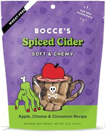 Bocce's Bakery Spiced Cider Flavor Soft & Chewy Halloween Dog Treats, 6 oz by BoccesBakery