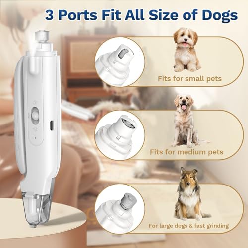 2-in-1 Dog Nail Clippers ＆ Grinder: Rechargeable Pet Trimmer with LED Light - Image 5