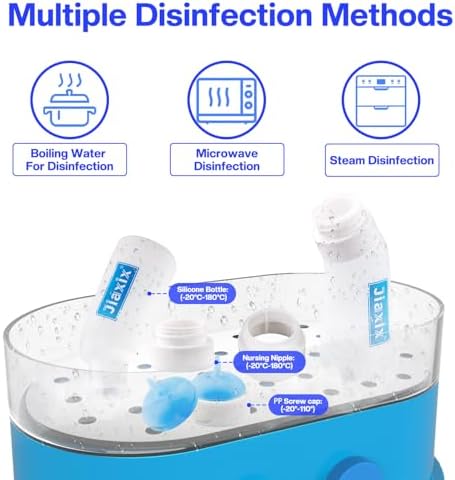3 Pack Kitten Silicone Nursing Bottle,Silicone Feeding Nipple, Reusable Newborn Kitten Supplies, Suitable for Feeding Kitten, Puppy, Rabbit, Hamster (Blue, Small+Medium+Large) - Image 5