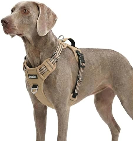 Funfox Dog Harness for XLarge Dogs, No Pull Pet Vest with Front Clip by MyFUNFOX