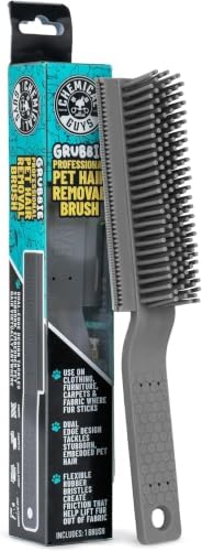 Chemical Guys Professional Rubber Pet Hair Removal Brush – Multi Surface Detailing&Pet Hair Removal Tool for Cars,Trucks,SUVs,RVs&Home – Removes Lint and Debris from Upholstery and Carpet,(Pack of 12) by ChemicalGuys