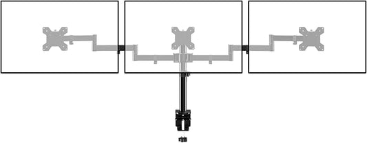 Suptek Triple LED LCD Monitor Desk Mount Heavy Duty Fully Adjustable Stand for 3 / Three Screens up to 27 inch (MD6463) by suptek