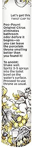 Poo-Pourri Before-You-Go In a Pinch Toilet Spray, Travel Essentials, Original Citrus .34 Fl Oz, Up to 20 Uses, On-The-Go Bathroom Odor Deodorizer with Essential Oils, TSA Approved Size, Lemon Bergamot - Image 3