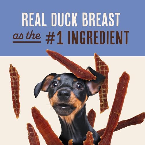 Waggin' Train Duck Jerky Dog Treats for Dogs with Sensitive Stomachs, Made with 100% Real Duck Breasts, Three All-Natural Ingredients, High Protein Dog Treat, Easily Digestible for Dogs, 12 oz. Pouch - Image 4