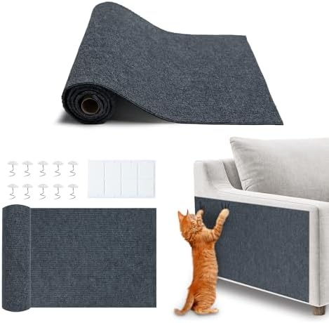 Catify Peel & Stick Cat Scratching Mat - Gray, L:78" by BestPetSuppliesLLC