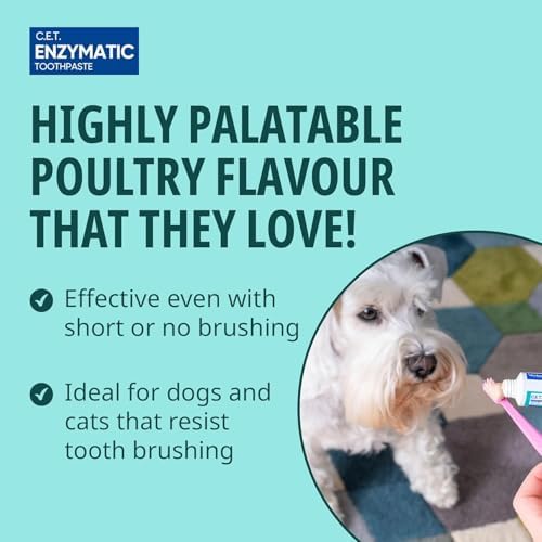 Virbac C.E.T.® Oral Hygiene Kit for Dogs | Poultry-Flavor Toothpaste | Fingerbrush and Pet Toothbrush,(Pack of 2) - Image 5