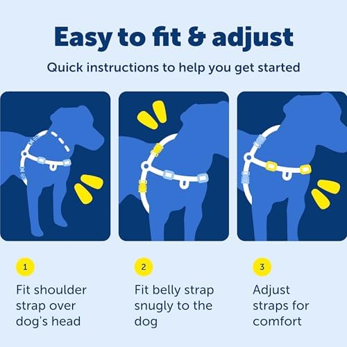 PetSafe Easy Walk Comfort No Pull Dog Harness, Blue, Medium - Image 6