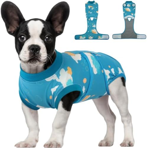 Kuoser Dog Recovery Suit, Female Male Spay Neuter Surgery Suit, Cloud, S by Kuoser