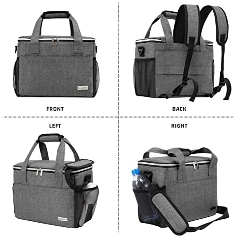 BAGLHER Dog Travel Bag Backpack Pet Supplies Backpack Pet Accessories Storage Bag 5-Piece Set With Shoulder Strap 2 Lined Pet Food Containers 4 Foldable Feeding Bowls Essential Kit for Pet travel - Image 2