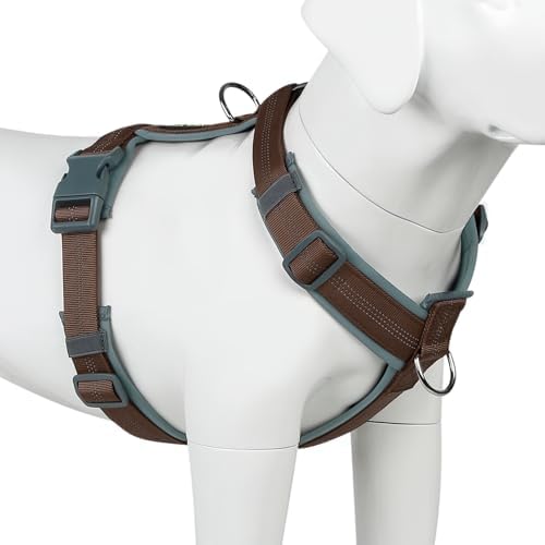 Plutus Pet No Pull Dog Harness, Adjustable Nylon Harness with Soft Padding by PLUTUSPET