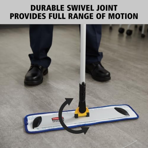 Rubbermaid Commercial Products HYGEN Microfiber Quick-Connect Mop Frame 18 inch Silver for Janitorial/Professional/Industrial Cleaners for Heavy-Duty Floor Cleaning/Mopping/Dusting - Image 3