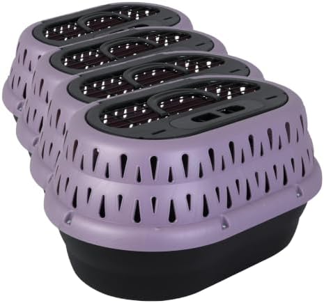 Petmate Top Load Plastic Cat Kennel, One-Door, 19in, Purple, 19.0" L x 12.5" W x 10.8" H (Pack of 4) by Petmate