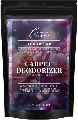 Lapew Aurabomb Carpet Deodorizer Powder - Pet Safe Freshener for Vacuuming | Scented Odor Eliminator for Home | 16 oz by Lapew