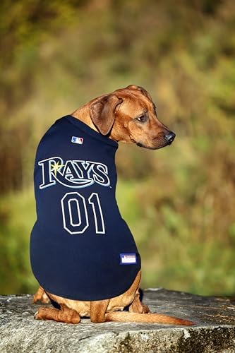 Official MLB Tampa Bay Rays Pet Jersey for Dogs & Cats, Size Small - Stylish Baseball Jersey for Your Furry Fan- Show Off Team Spirit with The Perfect Fan Apparel Gear for Pet, Dog & Cat - Image 3