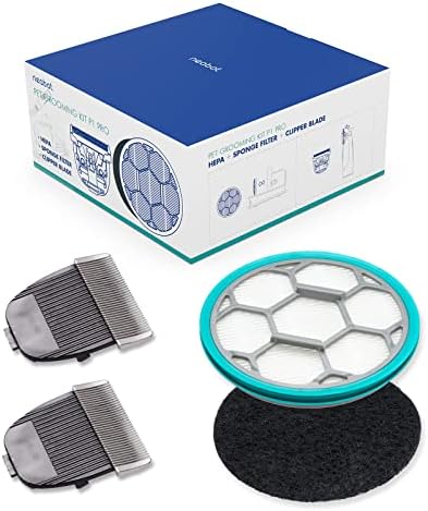 Clipper Blade, Sponge Filter, HEPA for P1 Pro Pet Grooming Kit & Vacuum by Neabot