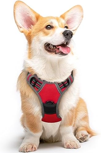 Eagloo Dog Harness for Medium Sized Dogs, No Pull Vest with 2 Leash Clips by GoExplorewithEagloo