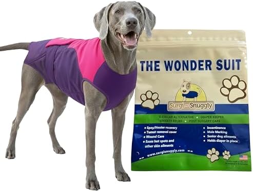 Surgi Snuggly Dog Surgery Recovery Suit, Cone Alternative, Spay/Neuter S by Surgi%7ESnuggly