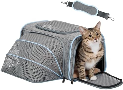 Petsfit Small Expandable Cat Carrier for Air Travel, Up to 9 lb by Petsfit