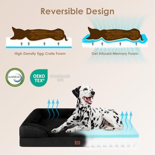 EHEYCIGA Orthopedic XXL Dog Bed, Waterproof Washable XL Big Pet Bed 48" - Image 4