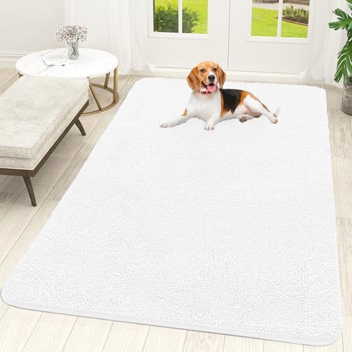 OLANLY Dog Door Mat for Muddy Paws 70x46, Super Absorbent Chenille Mud Mat by OLANLY