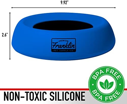 Franklin Sports No-Spill Travel Pet Bowl for Dogs + Cats - 27 oz. - Image 2