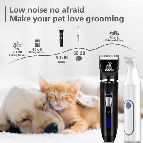 4 in 1 Dog Clippers Grooming Kit and Paw Trimmer for Thick Hair&Coats - Image 5