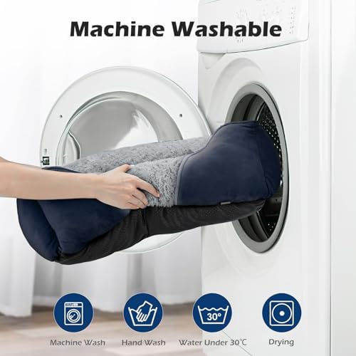 INVENHO X-Large Dog Bed Rectangle Washable Orthopedic Soft Calming Sleeping Durable Pet Cuddler with Anti-Slip Bottom - Image 6