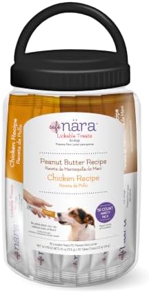 Café Nara Lickable Treats for Dogs, Variety, 25-oz jar, 50 Count by Caf%C3%A9N%C3%A4ra