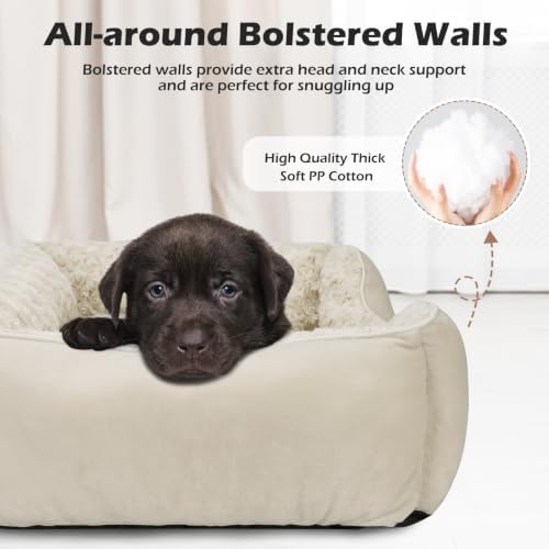 INVENHO Large Dog Bed Rectangle Washable Orthopedic Soft Calming Sleeping Durable Pet Cuddler with Anti-Slip Bottom - Image 2