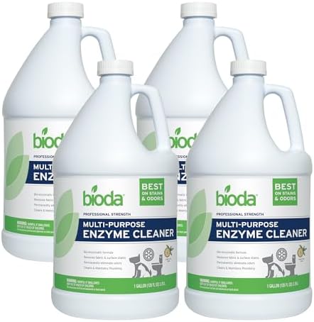 Bioda Probiotic Enzyme Cleaner & Deodorizer, Professional Strength, 4 Pack by Bioda
