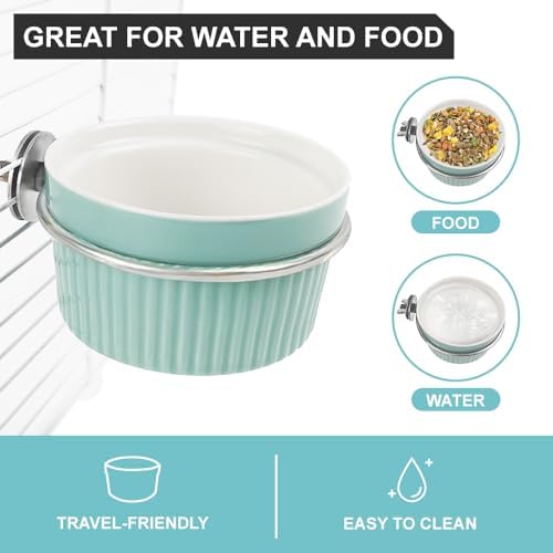Pet Bird Cage Feeder, Water Dispenser for Cage, Bird Cage Suspended Automatic Pet Water Feeder, Parrot Feeders for Parakeet Budgie Cockatiel Lovebirds Canary Finch - Image 7
