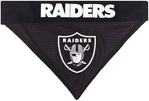Pets First NFL LAS Vegas Raiders Reversible Bandana Size XX-Large for Dogs & Cats. 2 Sided Sports Bandana, Premium Embroidery Team Logo, Many NFL Teams Available - Image 2